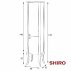 Шкаф-Пенал для ванной комнаты Shiro Velici 40 Молочный L/R--small-1