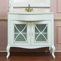 Тумба с раковиной для ванной Shiro Alba 80 молочная Тумба с раковиной для ванной Shiro Alba 80 молочная