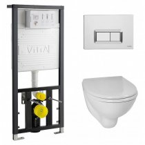 Комплект VitrA Arkitekt 9005B003-7211 кнопка хром