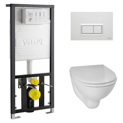 Комплект VitrA Arkitekt 9005B003-7210 кнопка белая