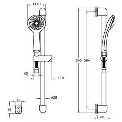 Комплект для ванной VitrA Dynamic S A49152EXP-7