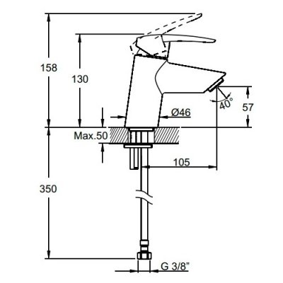 Комплект для ванной VitrA Dynamic S A49152EXP-4