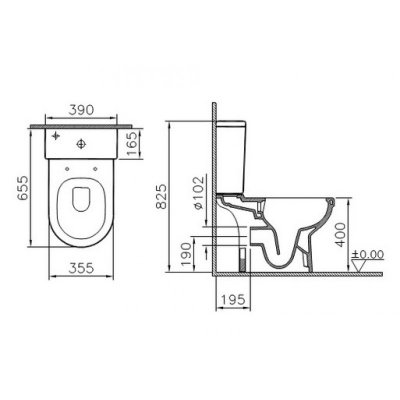 Унитаз-компакт VitrA S50 9797B003-7204 с микролифтом-1