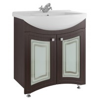 Тумба с раковиной Vod-ok Адам 65 венге (фасад стекло)