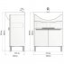 Комплект мебели для ванной Alavann Латте 65--small-5