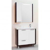 Комплект мебели для ванной Акватон Брайтон 100 с бельевой корзиной