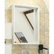 Зеркало-шкаф для ванной Акватон Фабиа 65 белый/выбеленной дерево Зеркало-шкаф для ванной Акватон Фабиа 65 белый/выбеленной дерево