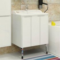 Тумба с раковиной для ванной Акватон Фабиа 65 белый/выбеленное дерево Тумба с раковиной для ванной Акватон Фабиа 65 белый/выбеленное дерево