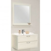 Комплект мебели для ванной Акватон Леон 80 дуб белый Комплект мебели для ванной Акватон Леон 80 дуб белый