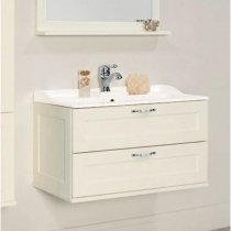 Тумба с раковиной для ванной Акватон Леон 80 дуб белый Тумба с раковиной для ванной Акватон Леон 80 дуб белый