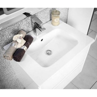 Тумба с раковиной для ванной Акватон Римини 60 белая-4