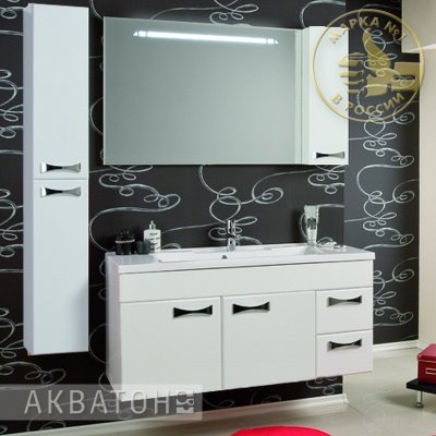 Комплект мебели для ванной Акватон Диор 120 белый-4