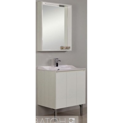 Комплект мебели для ванной Акватон Фабиа 80 белый/выбеленной дерево