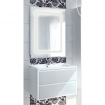 Комплект мебели для ванной Акватон Римини 80 белый