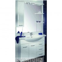 Комплект мебели для ванной Акватон Эмили 100 с бельевой корзиной