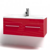 Тумба с раковиной для ванной Акватон Мадрид 100 бордо с 2 ящиками Тумба с раковиной для ванной Акватон Мадрид 100 бордо с 2 ящиками