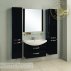 Комплект мебели для ванной Акватон Ария 80 М черный подвесной-small
