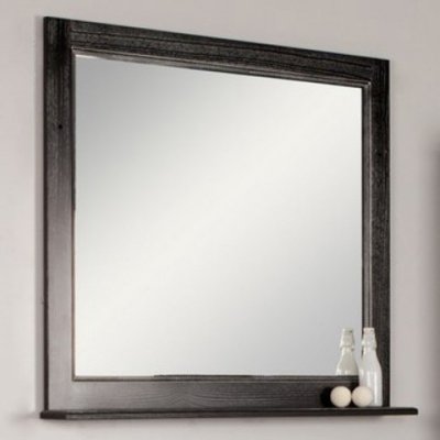 Зеркало для ванной Акватон Жерона 85 черное серебро-2