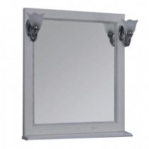 Зеркало для ванной Акватон Жерона 85 белое серебро