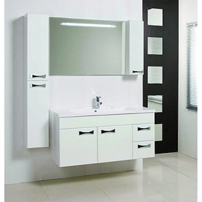 Зеркало-шкаф для ванной Акватон Диор 120 белый-3