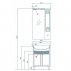 Комплект мебели для ванной Акватон Домус 65--small-1