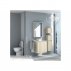 ПолуПенал для ванной комнаты подвесной Акватон Фабиа ваниль--small-1