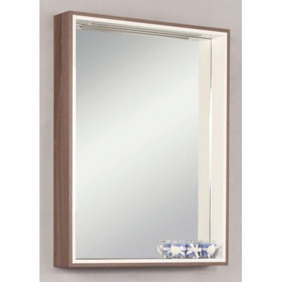 Зеркало-шкаф для ванной Акватон Фабиа 65 белый/дуб инканто