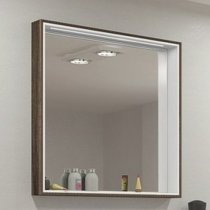 Зеркало-шкаф для ванной Акватон Фабиа 80 белый/дуб инканто Зеркало-шкаф для ванной Акватон Фабиа 80 белый/дуб инканто