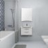 Комплект мебели для ванной Акватон Инфинити 76 белый/ясень коимбра-small