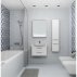 Комплект мебели для ванной Акватон Инфинити 76 белый/ясень коимбра--small-1