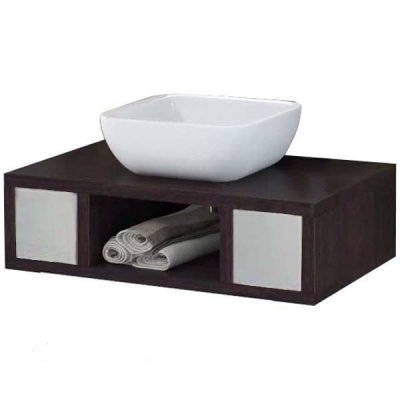 Комплект мебели для ванной Акватон Интегро 80 венге шпон/ящики-1