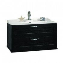 Тумба с раковиной для ванной Акватон Леон 80 ясень черный Тумба с раковиной для ванной Акватон Леон 80 ясень черный