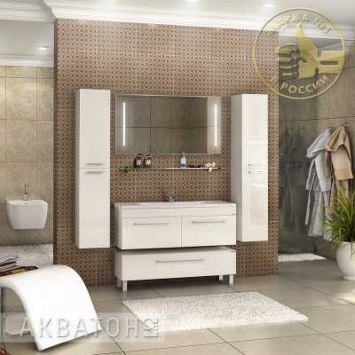 Комплект мебели для ванной Акватон Мадрид 120 белый с ящиком-1