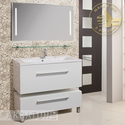 Комплект мебели для ванной Акватон Мадрид 80 белый с ящиком-3