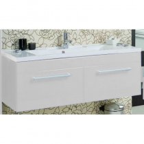 Тумба с раковиной для ванной Акватон Мадрид 100 М белая с 2 ящиками Тумба с раковиной для ванной Акватон Мадрид 100 М белая с 2 ящиками