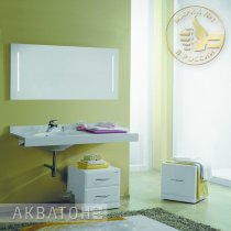 Комплект мебели для ванной Акватон Отель 120 левый Комплект мебели для ванной Акватон Отель 120 левый