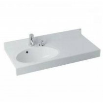 Раковина Акватон Отель 2-1270 левая с навесами и диспенсором