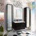 Комплект мебели для ванной Акватон Римини 80 черный-small