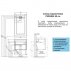 Комплект мебели для ванной Акватон Римини 60 черный--small-2