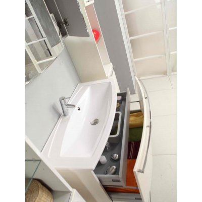 Комплект мебели для ванной Акватон Севилья 120 подвесной белый жемчуг-1