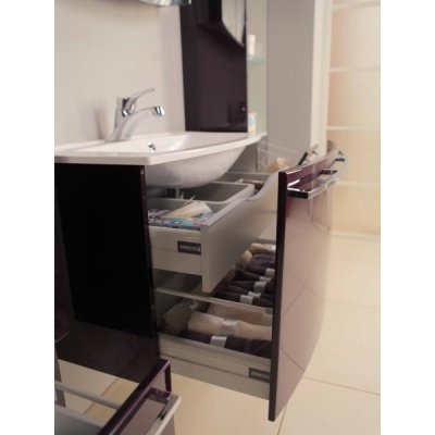 Комплект мебели для ванной Акватон Севилья 95 подвесной белый жемчуг-10