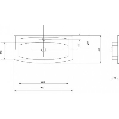 Комплект мебели для ванной Акватон Севилья 95 подвесной белый жемчуг-2
