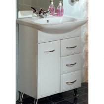 Тумба с раковиной для ванной Акватон Марсия 67 с бельевой корзиной Тумба с раковиной для ванной Акватон Марсия 67 с бельевой корзиной