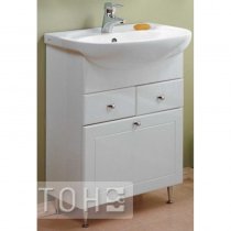 Тумба с раковиной для ванной Акватон Норма 65 с бельевой корзиной Тумба с раковиной для ванной Акватон Норма 65 с бельевой корзиной