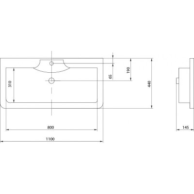Комплект мебели для ванной Акватон Валенсия 110 подвесной белый жемчуг-9