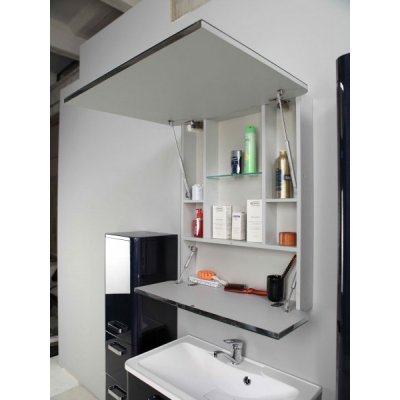 Комплект мебели для ванной Акватон Валенсия 75 подвесной белый жемчуг-3
