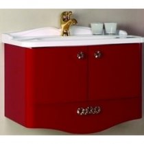 Тумба с раковиной для ванной Акватон Венеция 75 бордо Тумба с раковиной для ванной Акватон Венеция 75 бордо