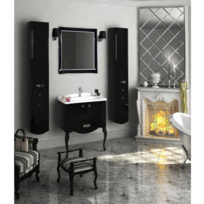 Комплект мебели для ванной Акватон Венеция 75 черный-3