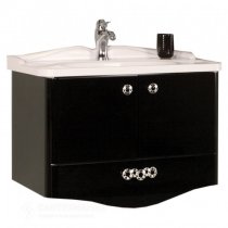 Тумба с раковиной для ванной Акватон Венеция 75 черная Тумба с раковиной для ванной Акватон Венеция 75 черная