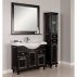Комплект мебели для ванной Акватон Жерона 105 черное серебро-small